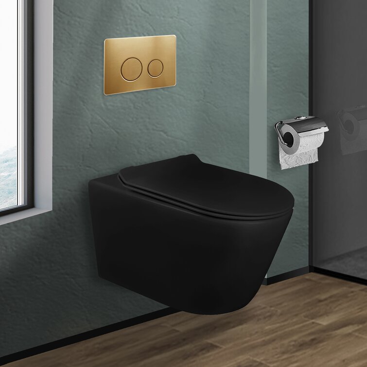 Dakota In Wall Toilet Combo Set Toilet Bowl With Soft Close Seat Tank And Carrier System 2 X 4 Studs Push ButtonsIncluded